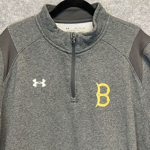 Under Armour Men’s 2XL Boston Bruins Gray 1/4 Zip Pullover Alternate B Coldgear - Picture 2 of 15